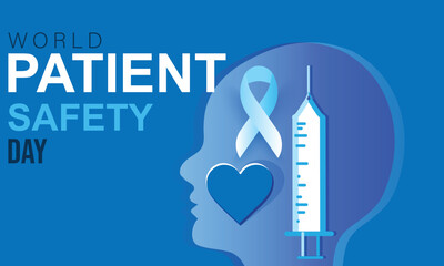 World Patient Safety Day. background, banner, card, poster, template. Vector illustration.