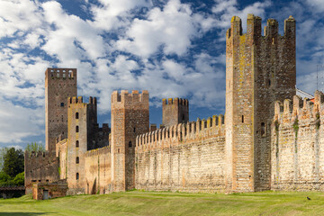 Ancient walls of Montagnana, Padova province, Veneto, Italy