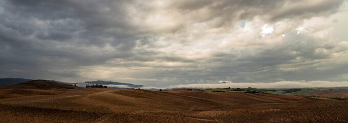 hills of val d'orcia, val d'orcia, siena, Tuscany, italy