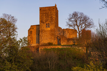 Brancion castle (Chateau de Brancion), Martailly-les-Brancion, Burgundy, France