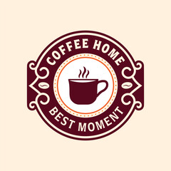 Coffee shop and badge collection vintage logo