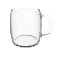 Empty glass cup isolated on transparent background, png