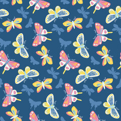 motif papillons multicolore (couleurs modifiables)