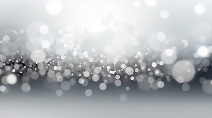 sfondo grigio chiaro leggermente sfocato con bokeh ideale per presentazioni,  sfondo glitterato natalizio per biglietti di auguri,  - obrazy, fototapety, plakaty