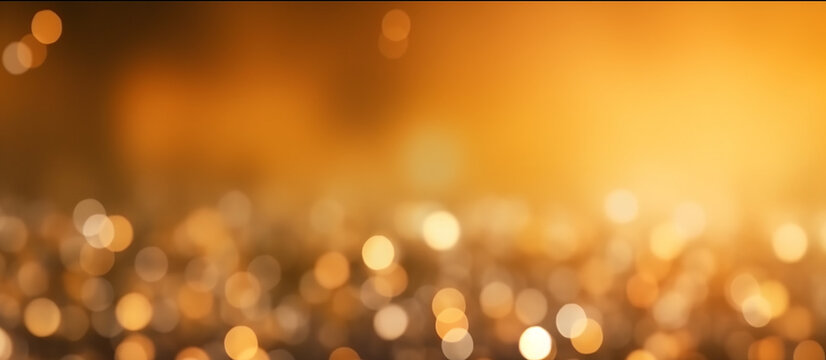 sfondo dorato natalizio con lieve sfocatura , bokeh e glitter, ideale per biglietti di auguri e presentazioni 