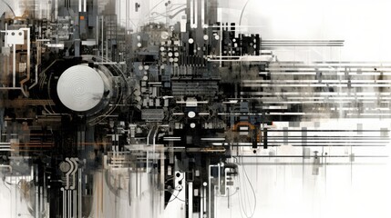Abstract technological background