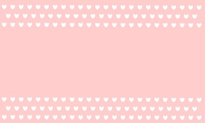 Pink white background with hearts , seamless pattern