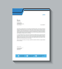 vector modern business and corporate letterhead design