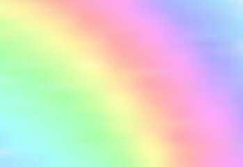Hologram Abstract Background Plastic Gradient Mesh Stock Vector. Rainbow pastel blurred background.