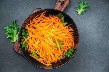 carrot salad vegetable food healthy meal food snack on the table copy space food background rustic top view keto or paleo diet veggie vegan or vegetarian food