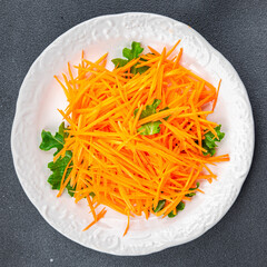 carrot salad vegetable food healthy meal food snack on the table copy space food background rustic top view keto or paleo diet veggie vegan or vegetarian food