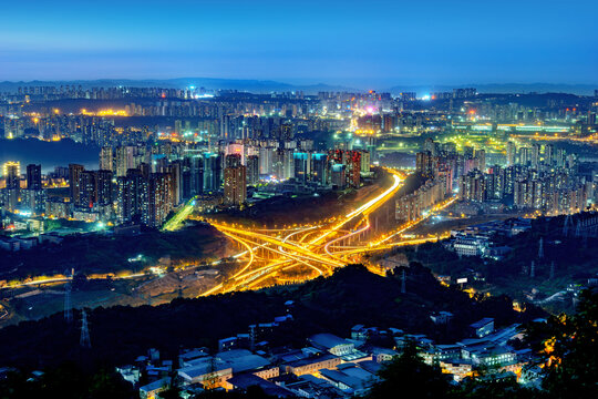 The Most Complicated Viaduct In Chongqing, China