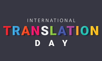 international translation day. background, banner, card, poster, template. Vector illustration. - obrazy, fototapety, plakaty