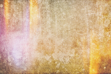 Vintage distressed old paper canvas texture film grain, dust and scratches texture with vignette border background for design backdrop or overlay design