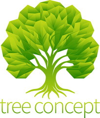 Tree Abstract Stylised Concept Design Icon