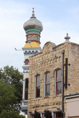 Obraz premium Historic Mason Lodge Located in Downtown Georgetown TX