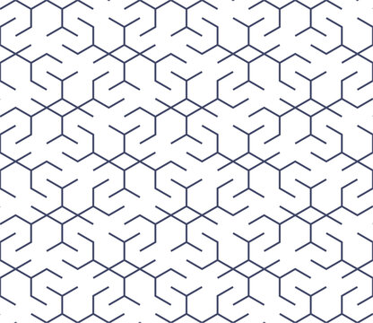 Seamless pattern with hexagons and a 3d style