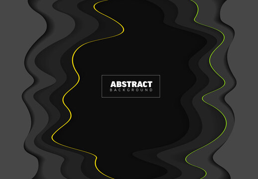 Abstract dark background made from paper cut holes with place for your text