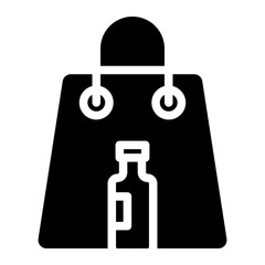 shopping bag glyph 
