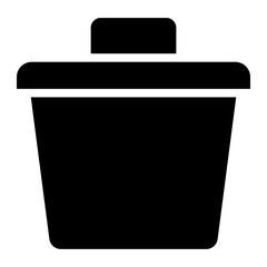 trash bin glyph 