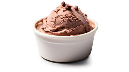 ice cream in a white cup