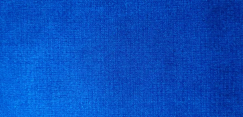 Fotobehang blue fabric texture with landscape close up macro photo, Blue denim fabric close up photography, denim jeans cloth, denim texture, indigo  © DesignerSaidur