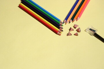 Fototapeta premium pencils and paper