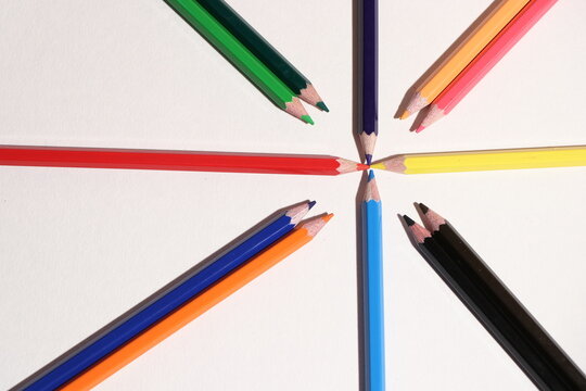 pencils on a notebook