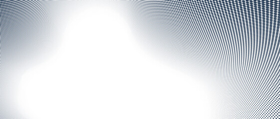 Fototapeta premium Dotted vector abstract background, light grey dots in perspective flow, dotty texture abstraction, big data technology image, cool backdrop.