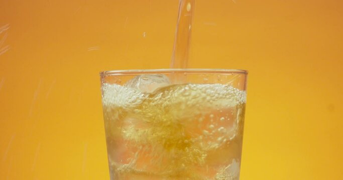 Iced tea lemonade, grape ade, and advertising video shooting on a colored background.
May 26, 2022