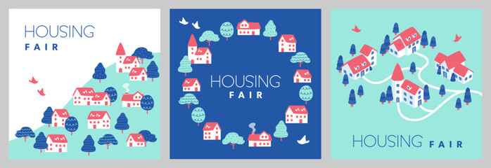 Housing event banner set