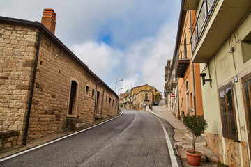 Fototapeta na wymiar Buonalbergo, Italy. Alleys of the historic center