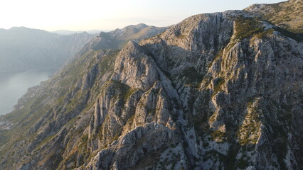 Kotor, Montenegro. Aerial view.