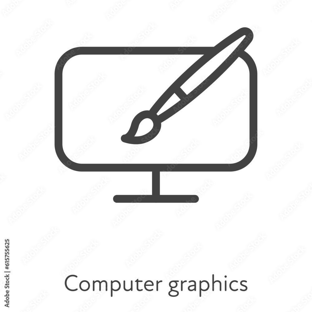 Poster outline style ui icons hard skill collection. technical and it. vector black linear icon illustratio