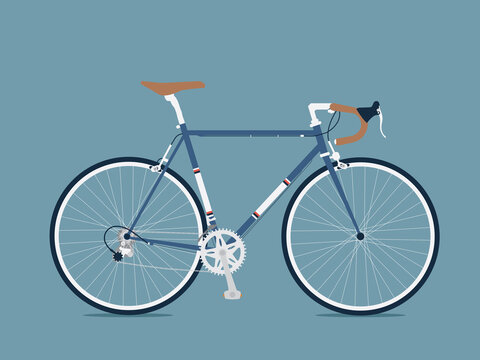 Retro Road Bike Dark Blue
