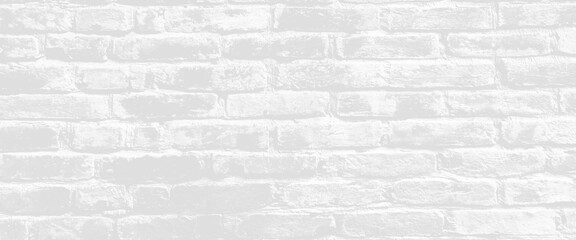 Fototapeta premium Detail of a white brick wall texture, white brick wall may used as background, white brick wall texture background for stone tile block painted in grey light color wallpaper