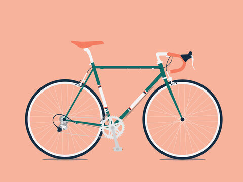 Retro Road Bike Dark Green