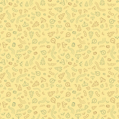 Travel and summer seamless pattern, journey and trip background. Adventure time pattern in hand draw style, vector sketch elements on repeatable pattern.