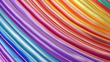 Abstract iridescent background from stripes of different iridescent colors. Rainbow background. AI generated Generative AI