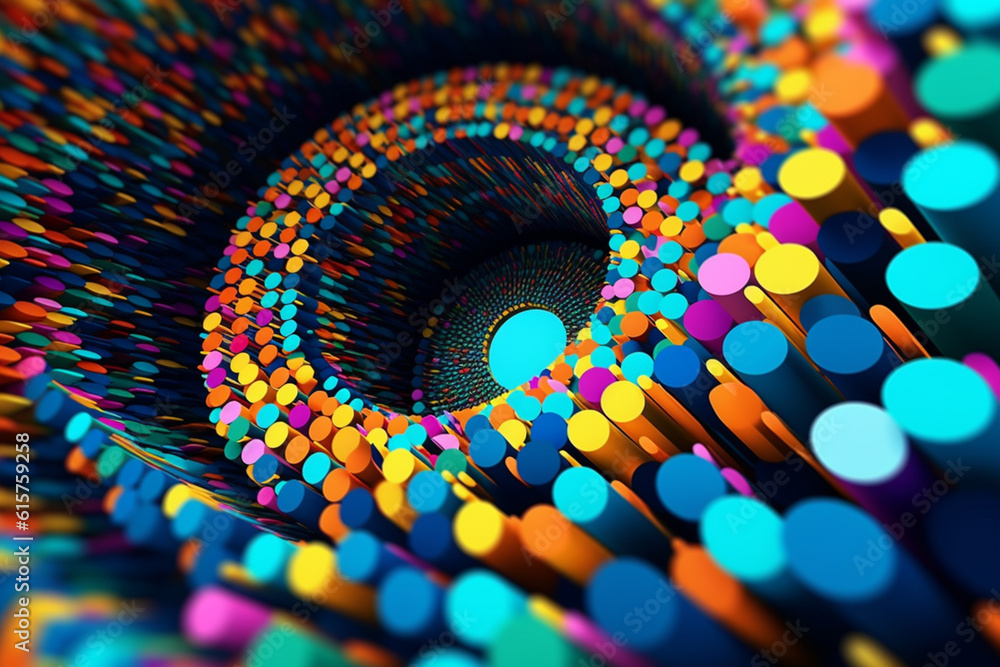 Fototapete the circles are meticulously designed, creating a mesmerizing and visually satisfying composition. g