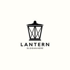 lantern lamp logo design. lantern lamp logo vector. lantern illustration