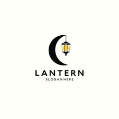 lantern logo vintage vector illustration template icon graphic design