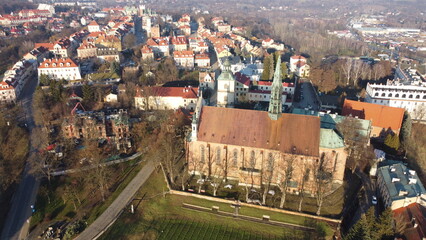 Fototapeta na wymiar Sandomierz, Poland. Aerial view.