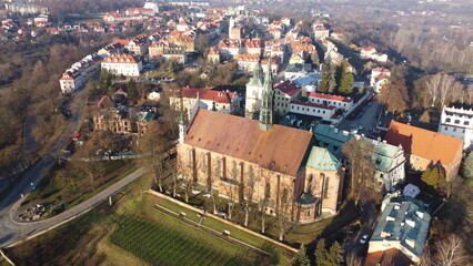 Fototapeta na wymiar Sandomierz, Poland. Aerial view.