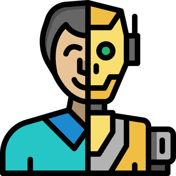 turing test filled outline icon