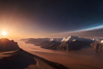 image of mars , mountains 