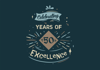 Commemorate 50 Years of Outstanding Achievement, Custom T-Shirt Design