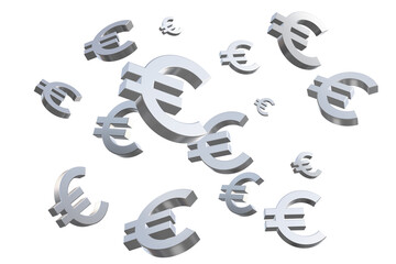 Falling Silver Euro