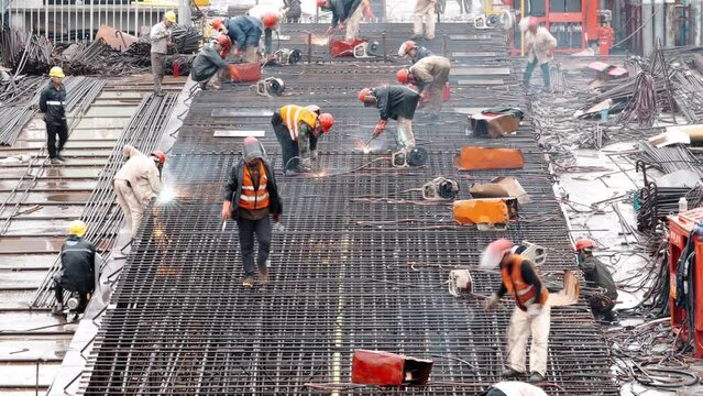 worker working in construction site