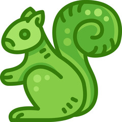 squirrel two tone icon